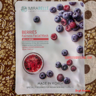 Mirabelle Berries Fairness Facial Mask Review